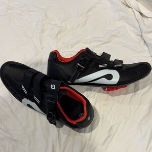 Peloton Black and Red Cycling Shoes